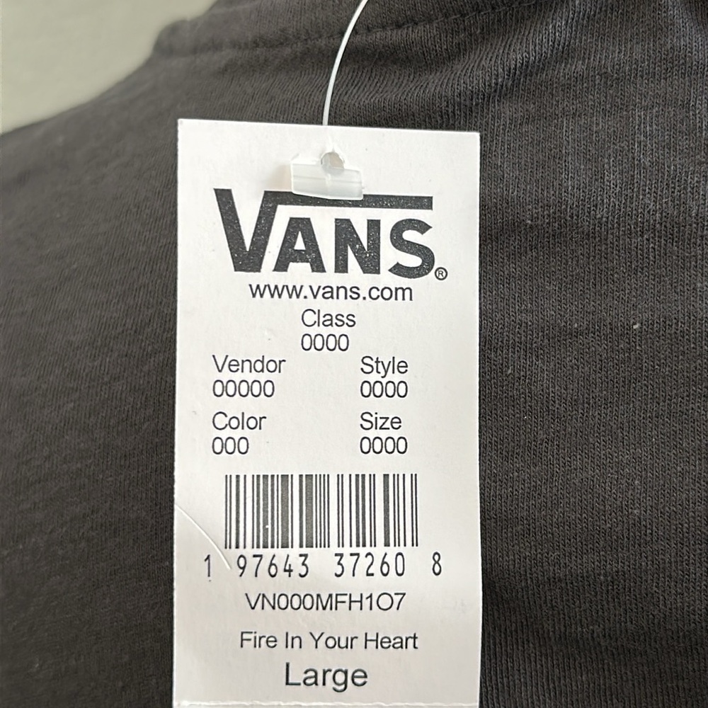 Vans Charcoal Graphic Crop Top - Picture 5 of 6